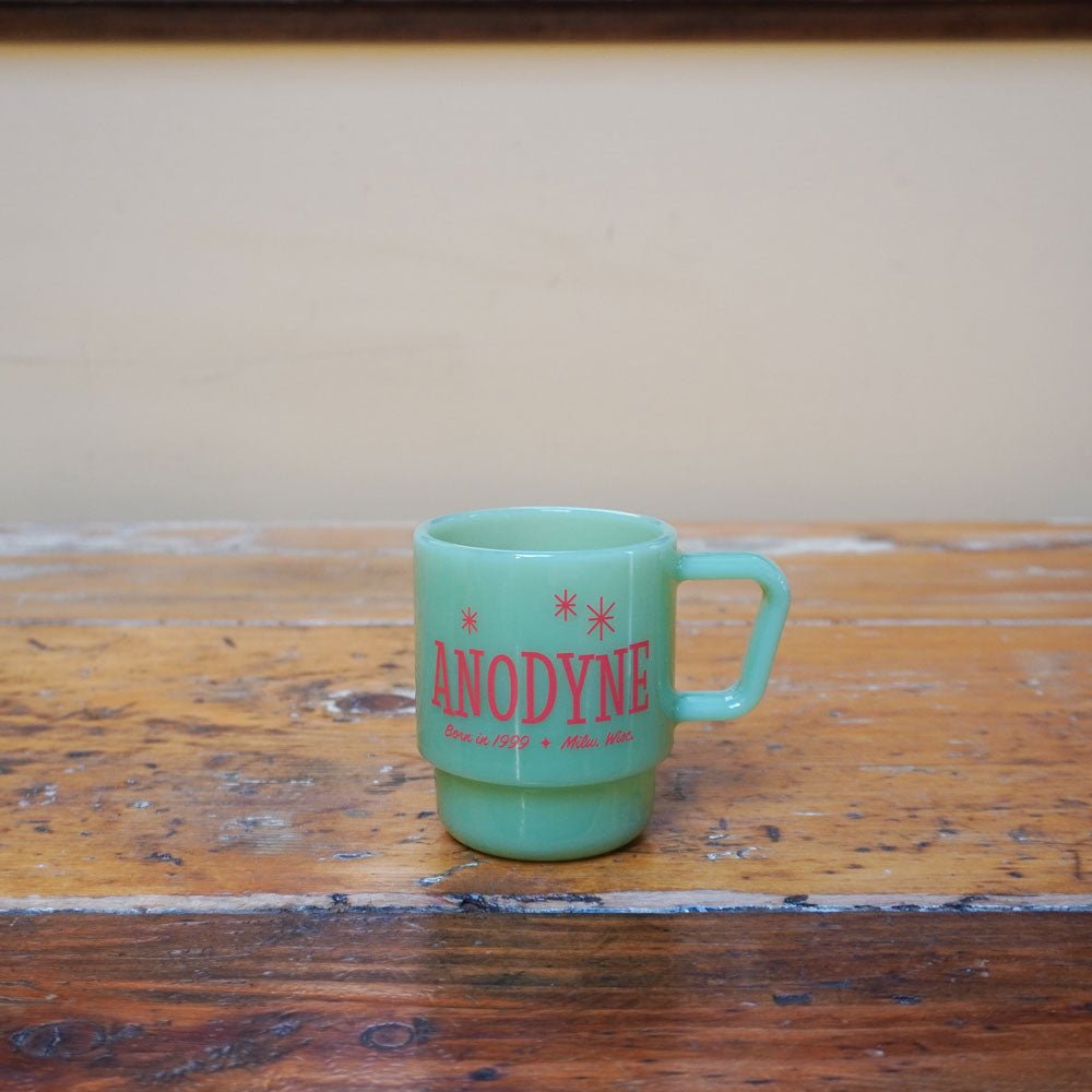 Retro Milk Glass Mug (Jade) - Anodyne Coffee Roasting Co.
