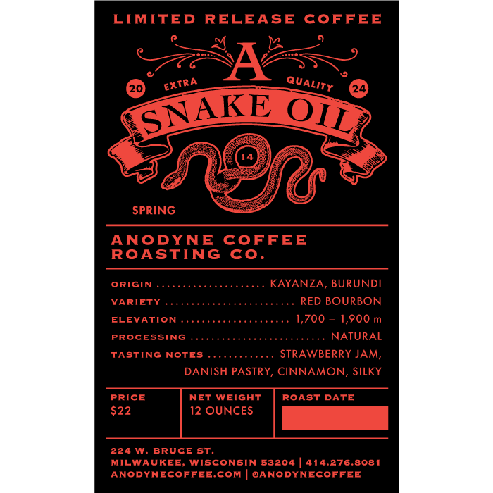 Snake Oil 14 - Anodyne Coffee Roasting Co.