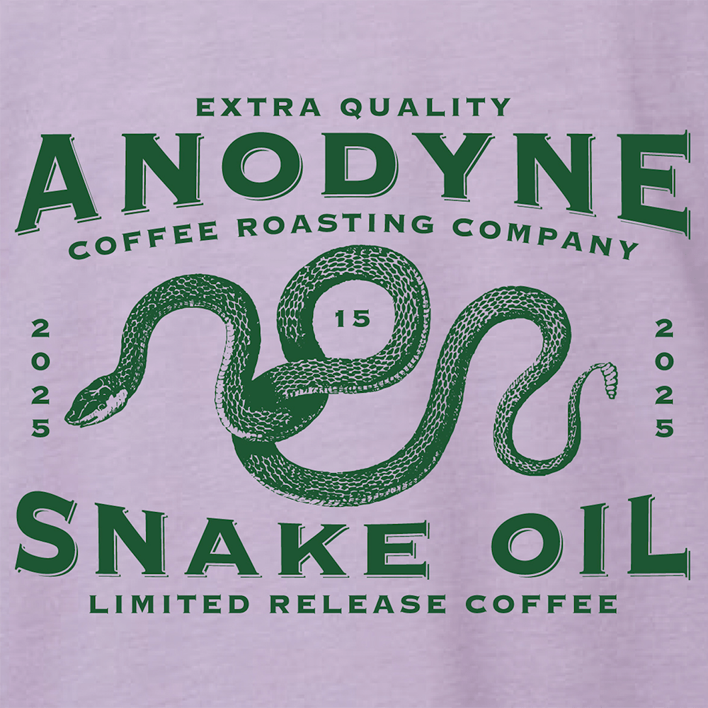 Snake Oil 15 Tee - Anodyne Coffee Roasting Co.