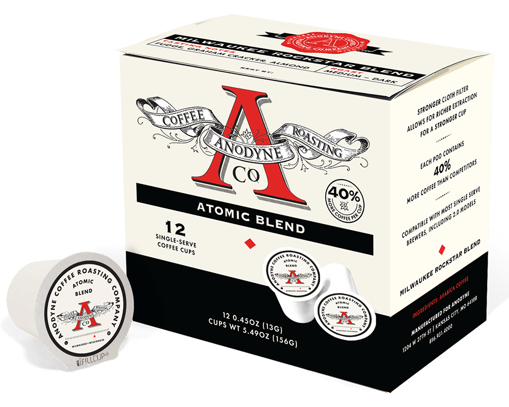 Atomic Single Serve Pods - Anodyne Coffee Roasting Co.