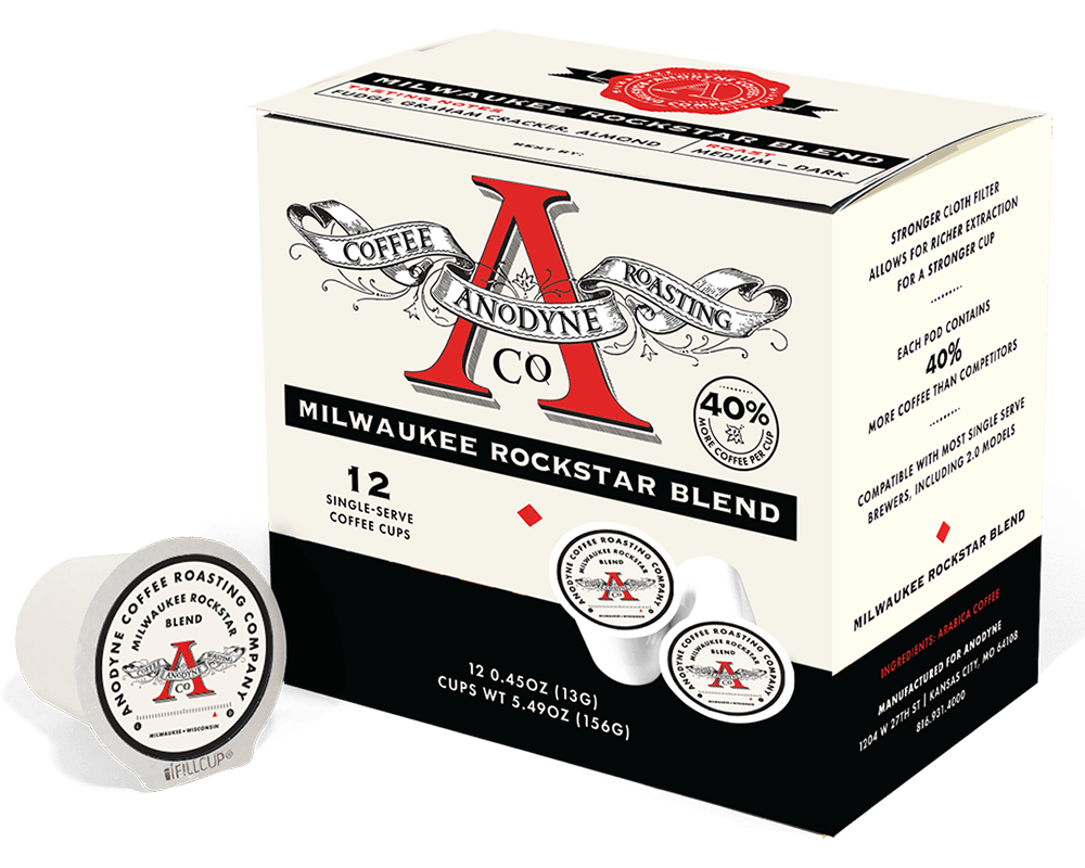 Milwaukee Rockstar Single Serve Pods - Anodyne Coffee Roasting Co.