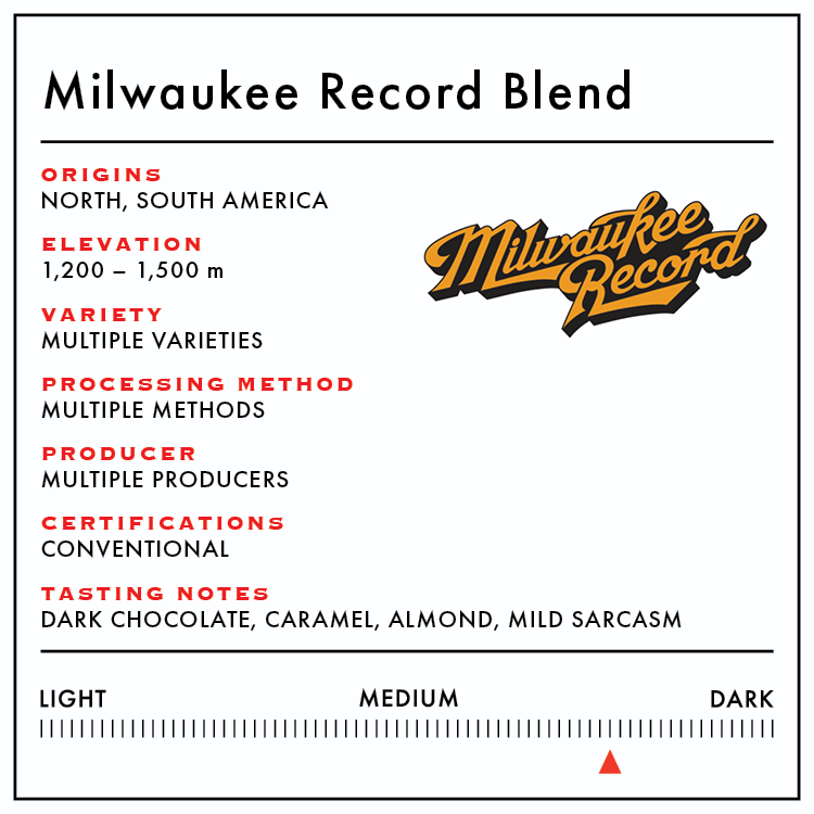 Milwaukee Record Blend - Anodyne Coffee Roasting Co.