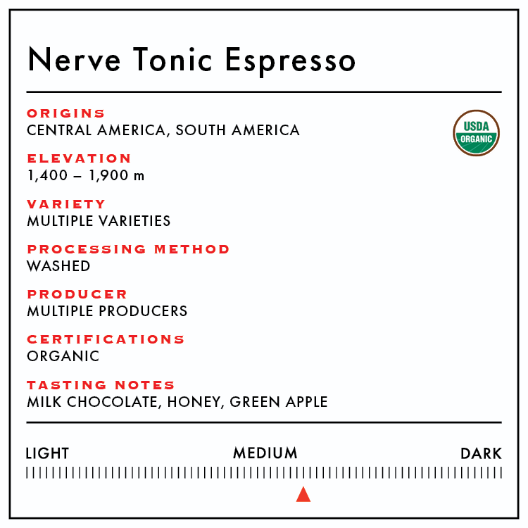 Nerve Tonic Espresso (Organic) - Anodyne Coffee Roasting Co.