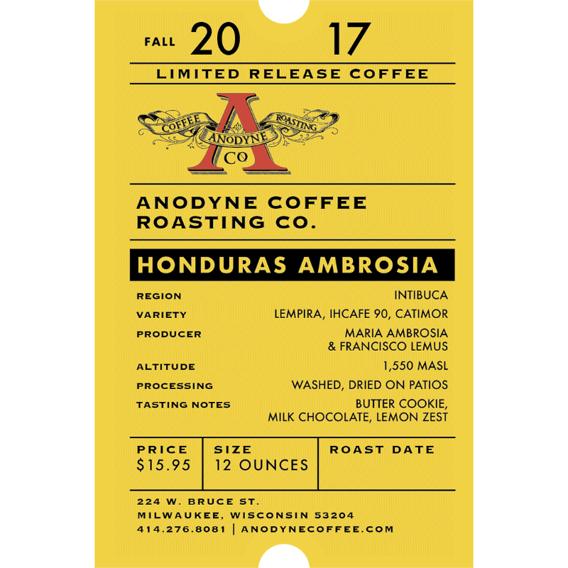 Honduras Ambrosia - Anodyne Coffee Roasting Co.