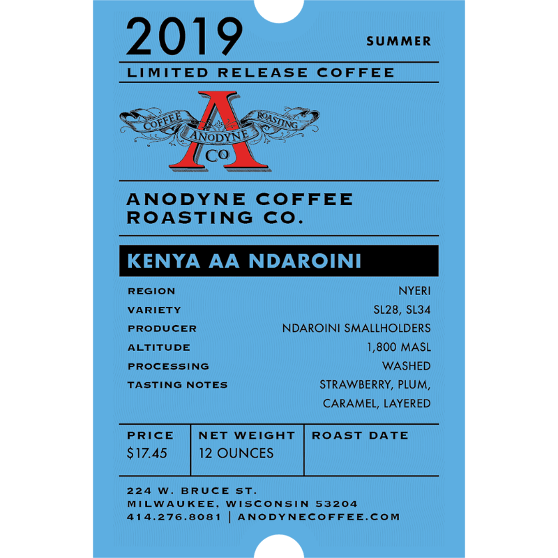 Kenya AA Ndaroini - Anodyne Coffee Roasting Co.