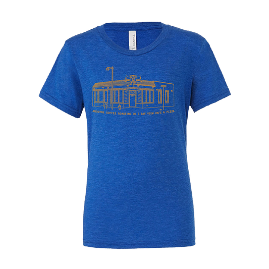 Anodyne Bay View Tee (Blue) - Anodyne Coffee Roasting Co.