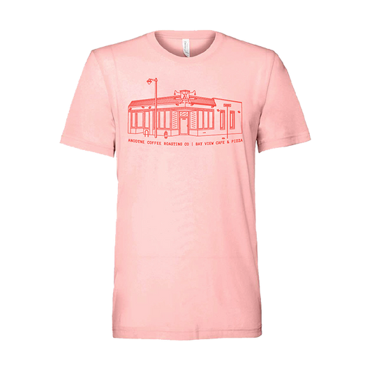 Anodyne Bay View Tee (Pink) - Anodyne Coffee Roasting Co.