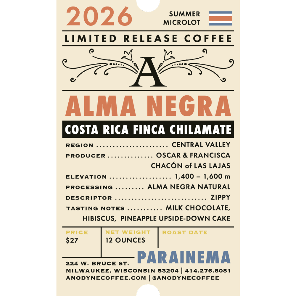Costa Rica Finca Chilamate (June 24) - Anodyne Coffee Roasting Co.