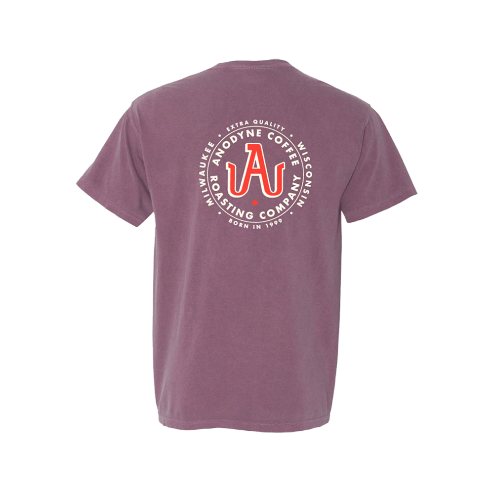 Anodyne Seal Pocket Tee (Berry) - Anodyne Coffee Roasting Co.