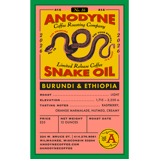 Snake Oil 16 (4/14) - Anodyne Coffee Roasting Co.
