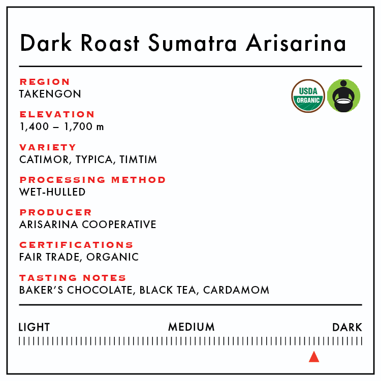 Dark Roast Sumatra Arisarina